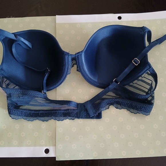 NWT Lucky Brand Blue Lace Demi  Bra Size 36B - Picture 9 of 14
